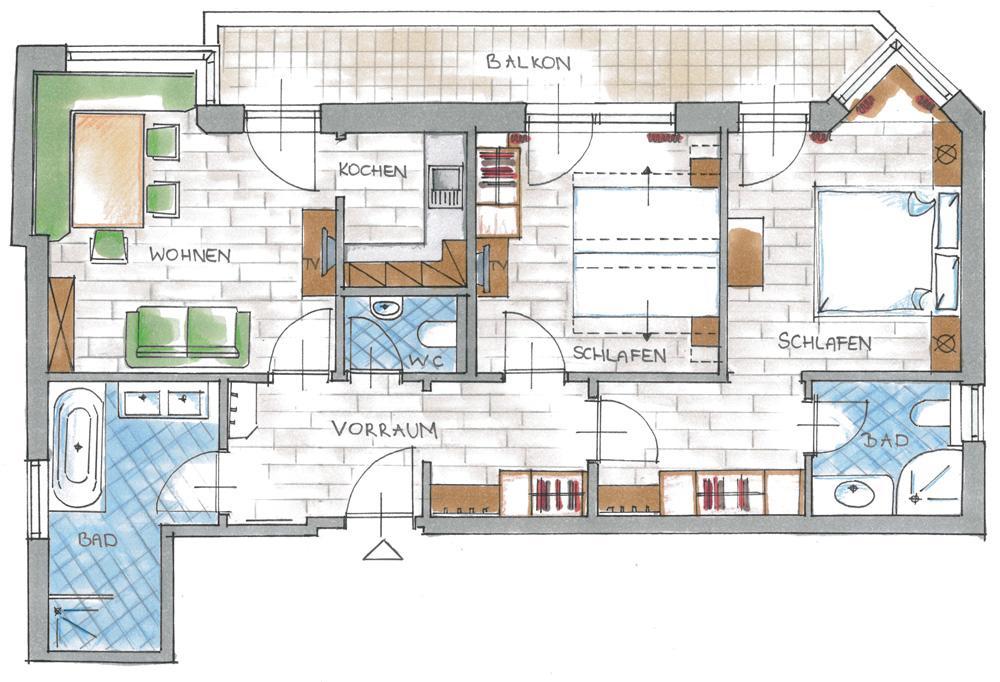 Appartements Alpenkristall Zell am Ziller Ruang foto